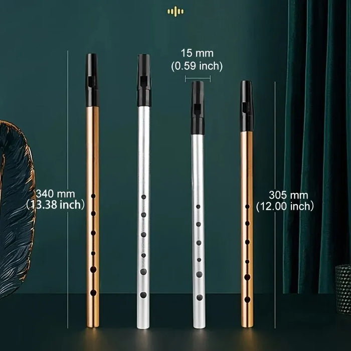 Authentic Irish Whistle Flute In C/D Key 6 Holes