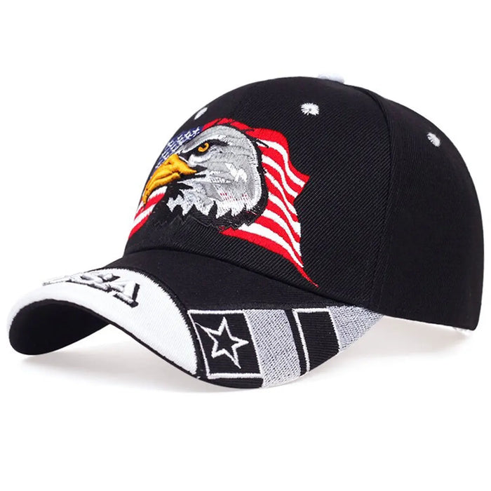 Usa Eagle Embroidered Baseball Cap Adjustable Sun Hat