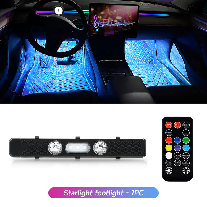 Wireless Rgb Car Interior Starry Light Music Sync Control