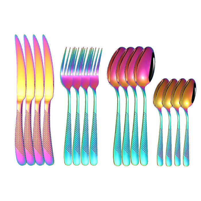 High Grade Stainless Steel Steak Knife And Fork Set