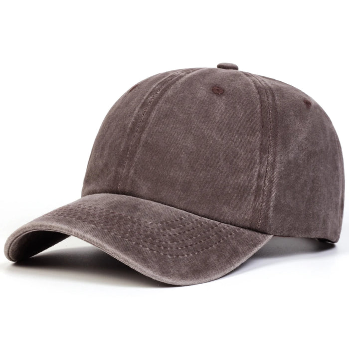 Adjustable Light Wash Baseball Cap For Outdoor Sun Protection