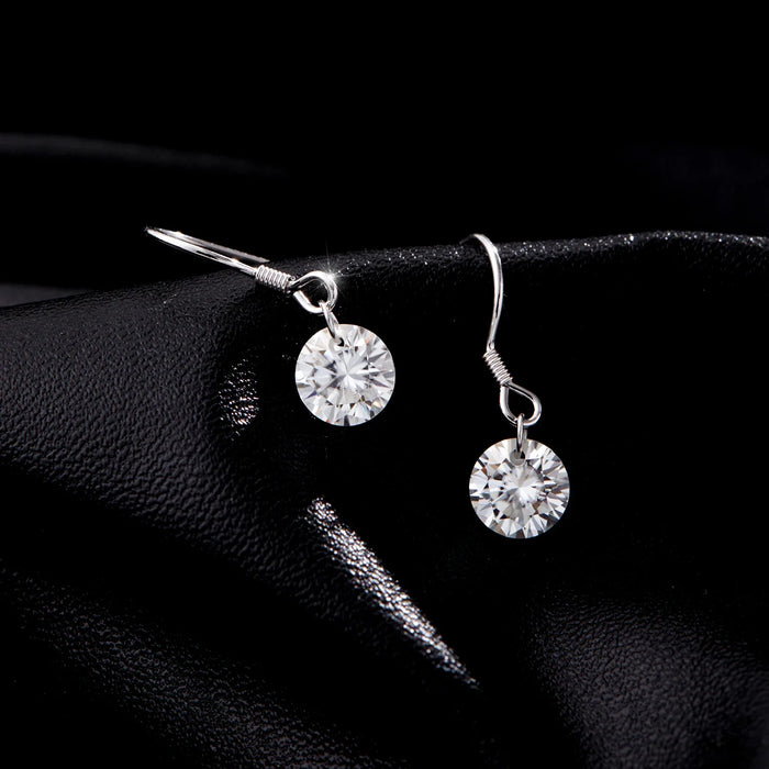 925 Sterling Silver Dazzling 1Ct D Colour Moissanite Earrings