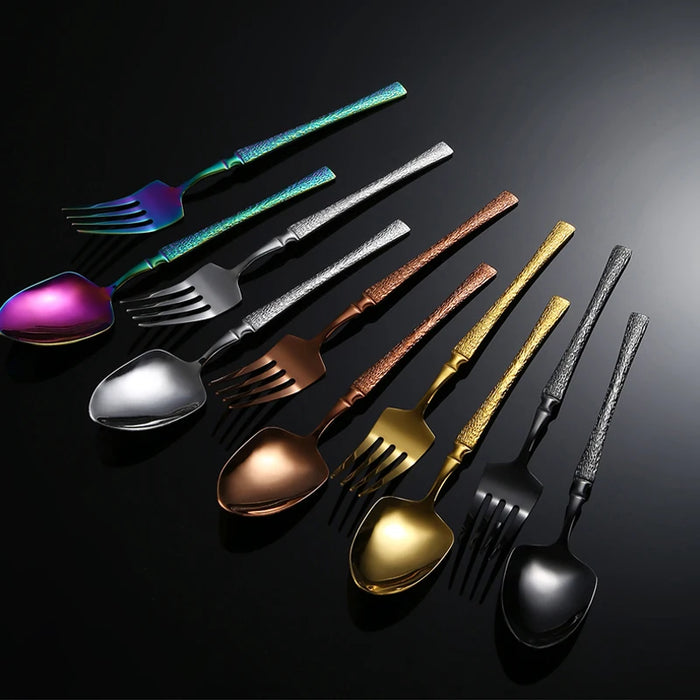 4 / 16 / 32 Piece Stainless Steel Tableware Set For Parties And Restaurants