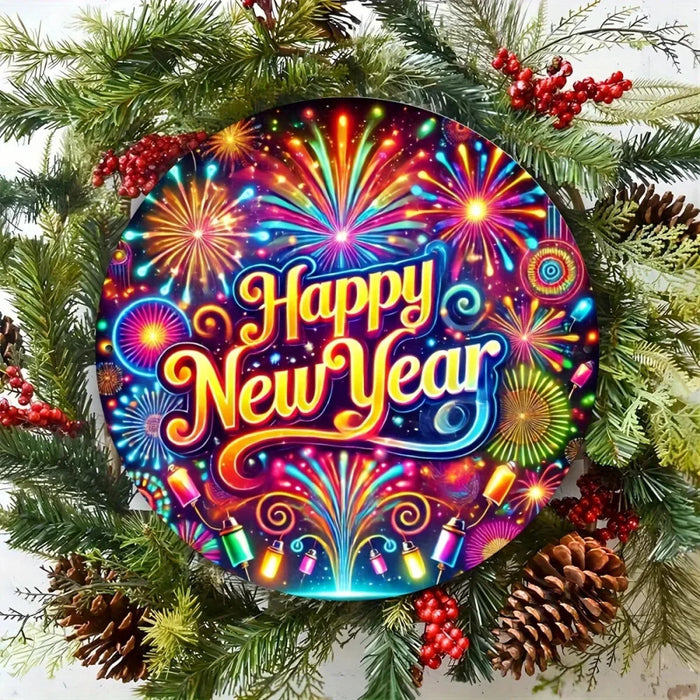 2D Aluminum Tin Sign Festive Wall Art For Home Window Garden Bar & Office