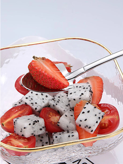 4 Piece Dessert Cutlery Set Spoon Fork Shovel Spork