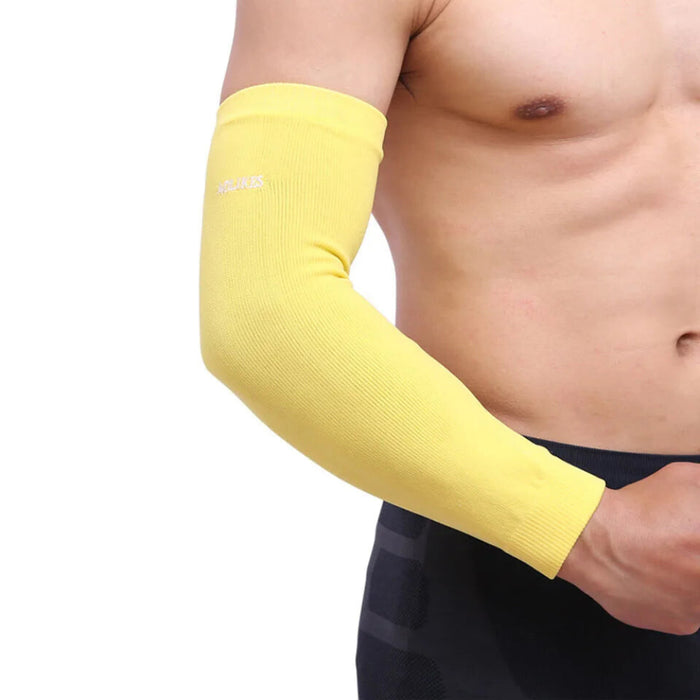 Sports Arm Sleeve For Pain Relief Elastic Elbow Protector For Basketball Tennis Soccer Volleyball