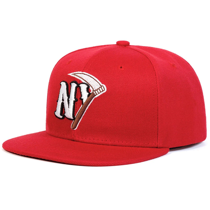 Adjustable Unisex Sickle Embroidery Baseball Cap Spring / Autumn Sun Hat