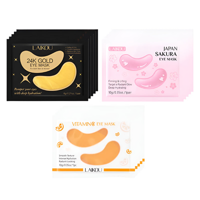 Laikou Sakura 24K Gold Eye Mask Anti Aging & Moisturizing Eye Patches