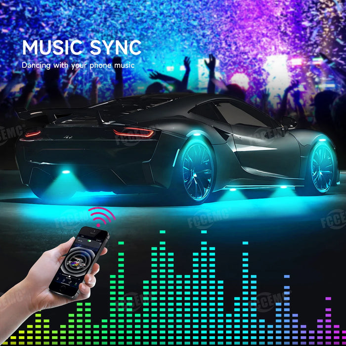 App-Controlled Rgb Led Chassis Lights For Off-Road Vehicles