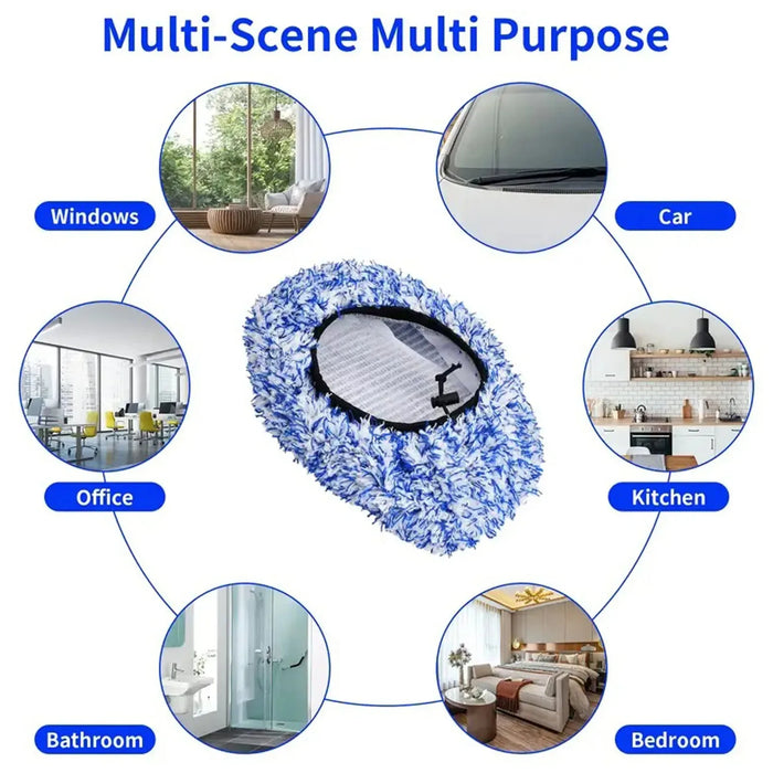 Plush Mop Brush Cover For Car Wash Long Handle Replacement Cloth Cleaning Accessories