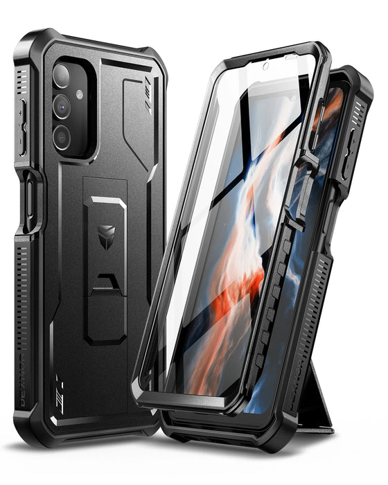 For Samsung Galaxy A13 5G Full Body Bumper Military Grade Armor Shockproof Shell Case Built In Screen Protector Kickstand