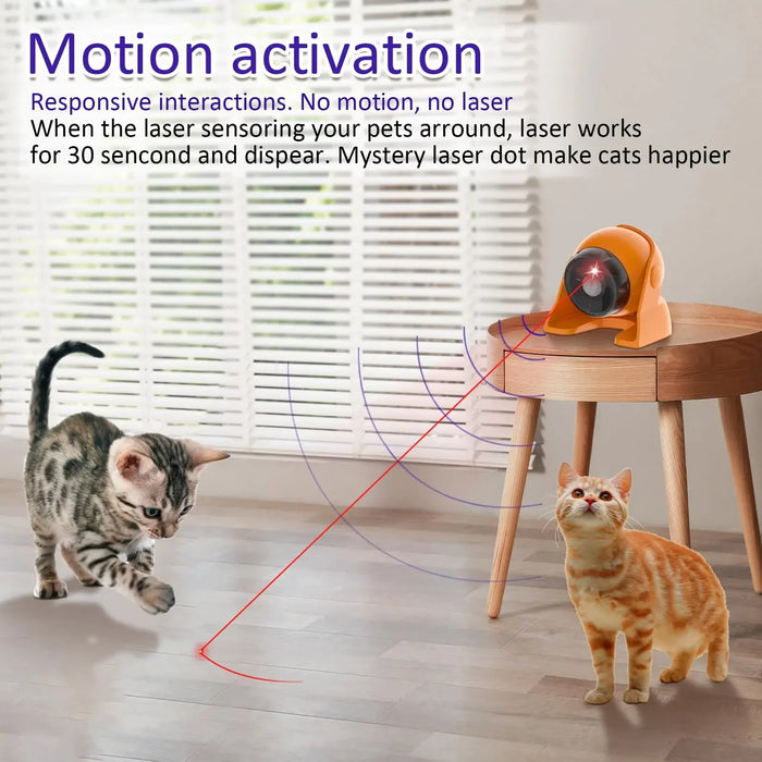 Interactive Cat Laser Toy Adjustable & Rechargeable