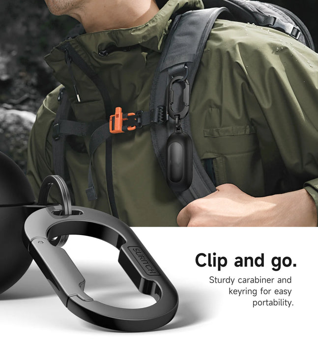 For Beats Solo Buds 2024 Magnetic Protective Case With Carabiner & Keyring