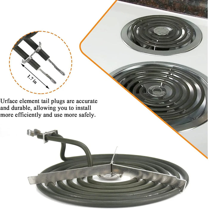Wb30M1 Wb30M2 Electric Stove Burner Replacement Range Stove Top Surface Element Burner 2 6-Inch Ers30M1 2 8-Inch Ers30M2
