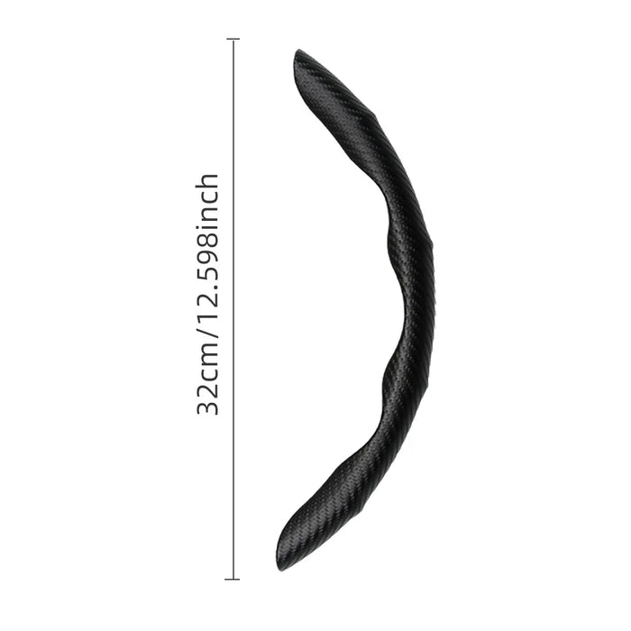 Non-Slip Carbon Fiber Steering Wheel Cover Universal Fit