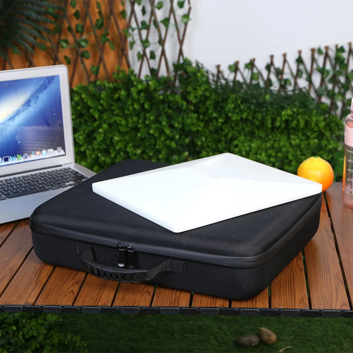 Hard Carrying Case For Starlink Mini Dish Kickstand Pipe Adapter Travel Case Shock-Absorbing Foam Storage Case For Starlink Mini