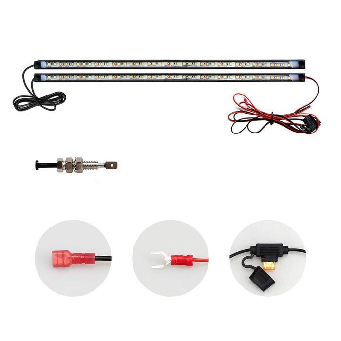 Waterproof 2-In-1 Car Led Under Hood Work Light Kit Fits Any Vehicle 12V