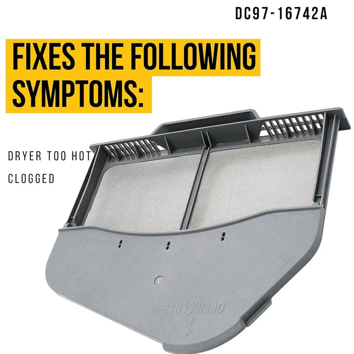 Dc97-16742A Lint Trap For Samsung Dryer Lint Trap Stainless Steel Lint Trap Screen Parts Dv456Ethdsu / Aa Dv45H7000Ew / A2