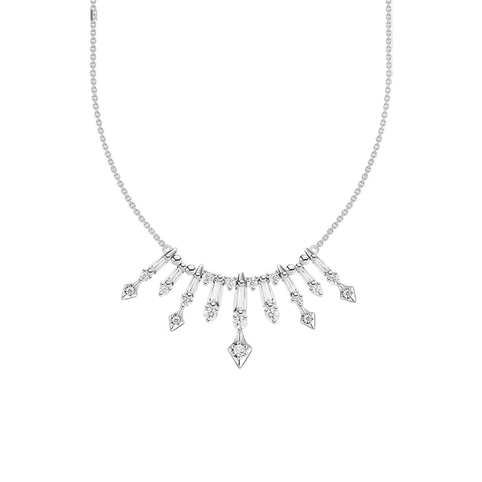 925 Sterling Silver Romantic Gift Sun Rays Necklace Fine Jewelry For Women