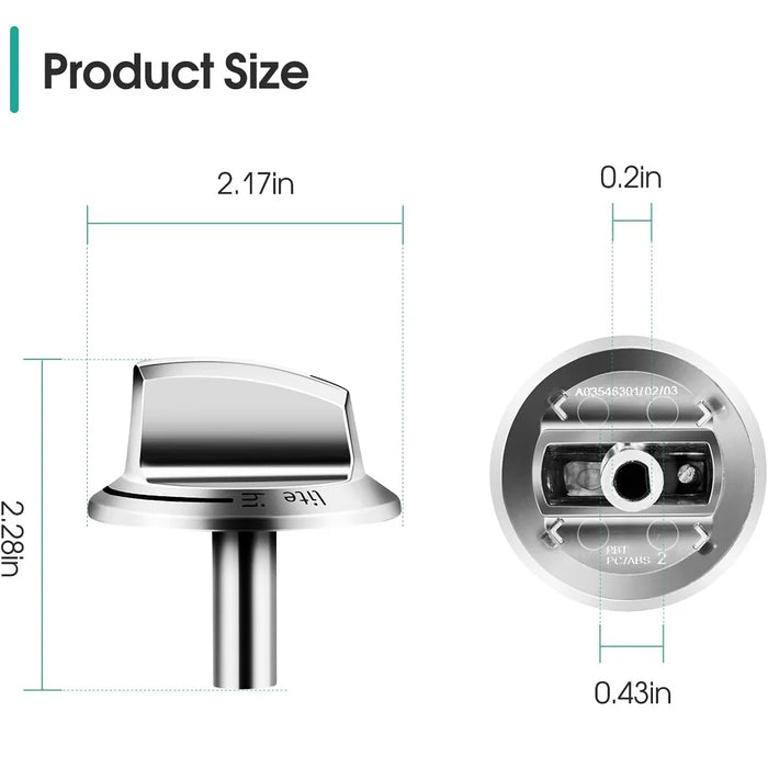 5 Pieces 5304525746 Gas Stove Knob For Frigidaire Gas Stove Knobs 5304504839 4960519 Ap6997304 Ps16227241 Eap16227241