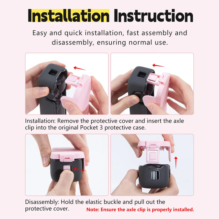 Case For Dji Osmo Pocket 3 Protective Case Camera Lens Screen Protector Anti-Fall Flip Cover Quick Release Case Camera Accessory