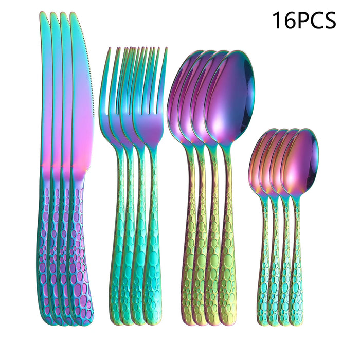 4 / 16 / 24 Piece Stainless Steel Cutlery Set For Family Restaurant Or Home Use