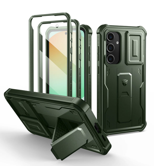 For Samsung Galaxy S24 Fe Full Body Heavy-Duty Rugged Case Built-In Screen Protector With Built-Inslide Camera Case