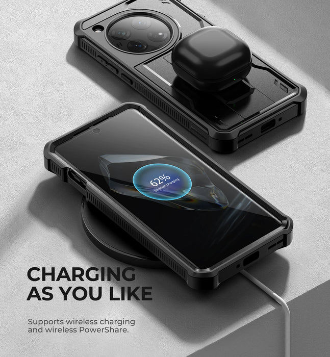 For Oneplus 12 5G 2024 Full Body Bumper Military Grade Armor Shockproof Shell Case Bracket With Built In Screen Protector