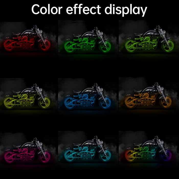 12V Rgb Led Motorcycle Foot Light Remote Control