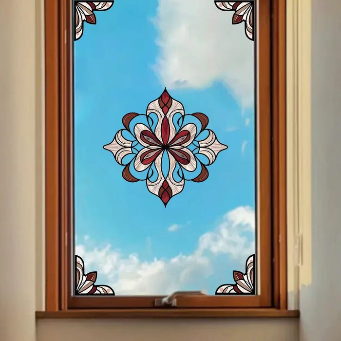 Geometric Pattern Pvc Window Stickers For Kitchen Decor