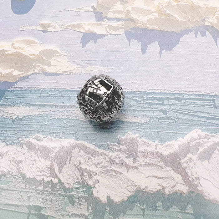 925 Sterling Silver Mayan Calendar Beads Karma Jewelry For Women & Men