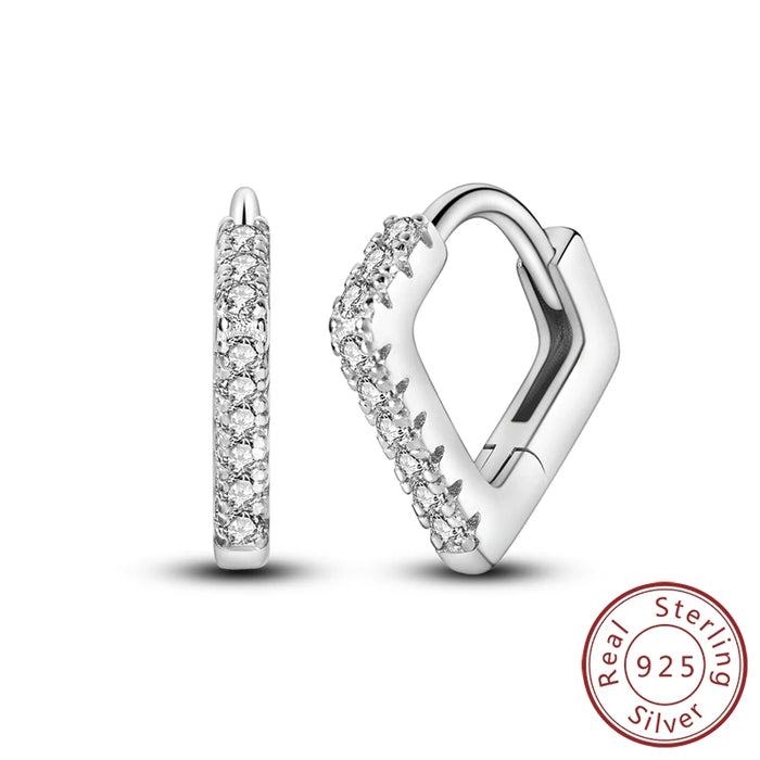 925 Sterling Silver Butterfly Hoop Earrings Elegant Gift For Women