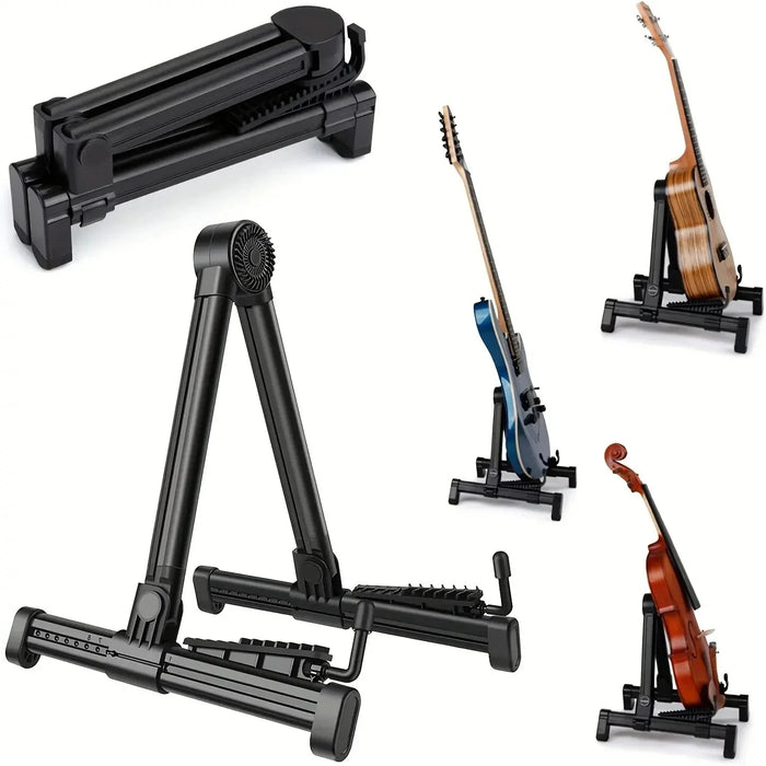 Folding A Frame Guitar Stand For All Instruments