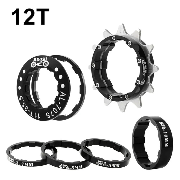 Single Speed Cassette Cog Conversion Kit 12 22T