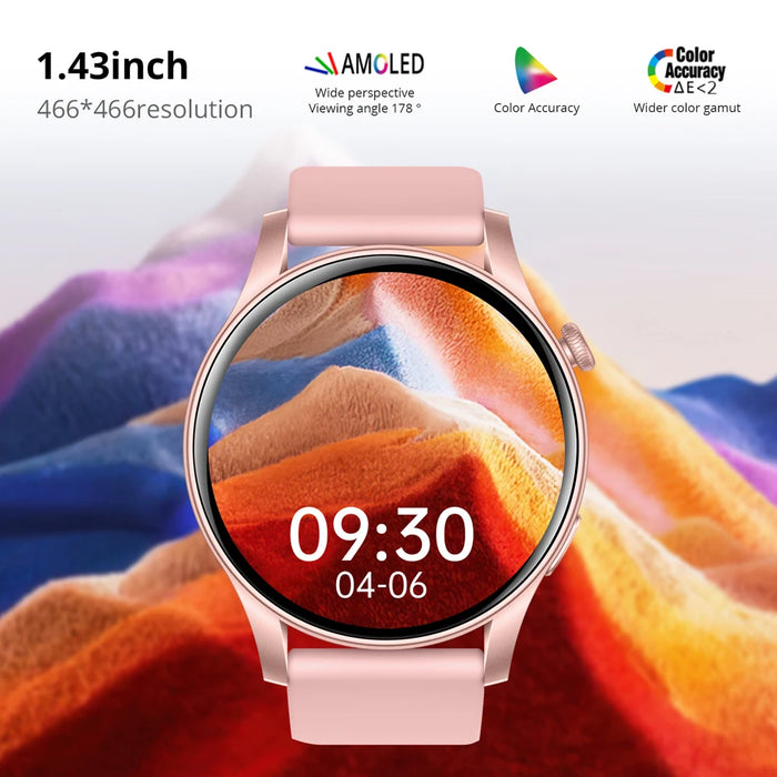 Unisex Amoled Smartwatch For Health & Fitness Tracking