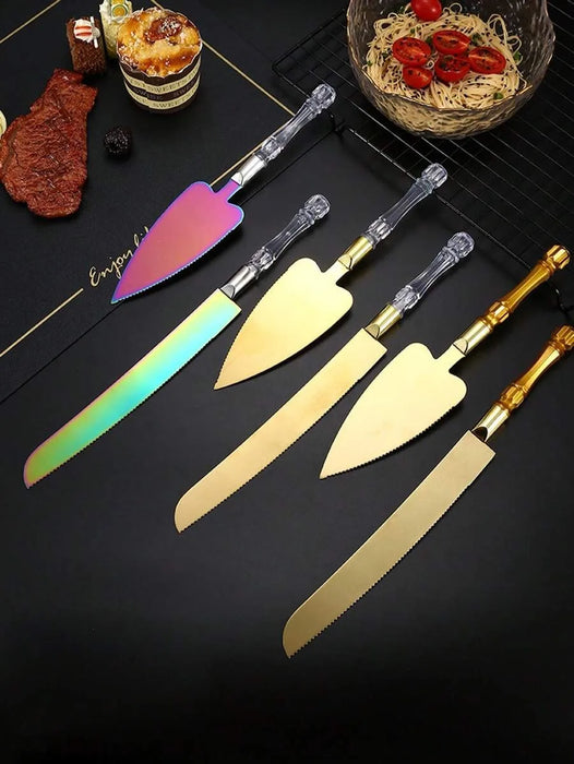 2 Piece Stainless Steel Cake & Dessert Knife Set