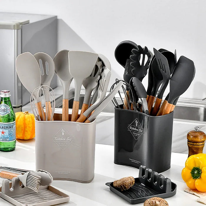 13 Piece Non Stick Silicone Kitchen Utensil Set