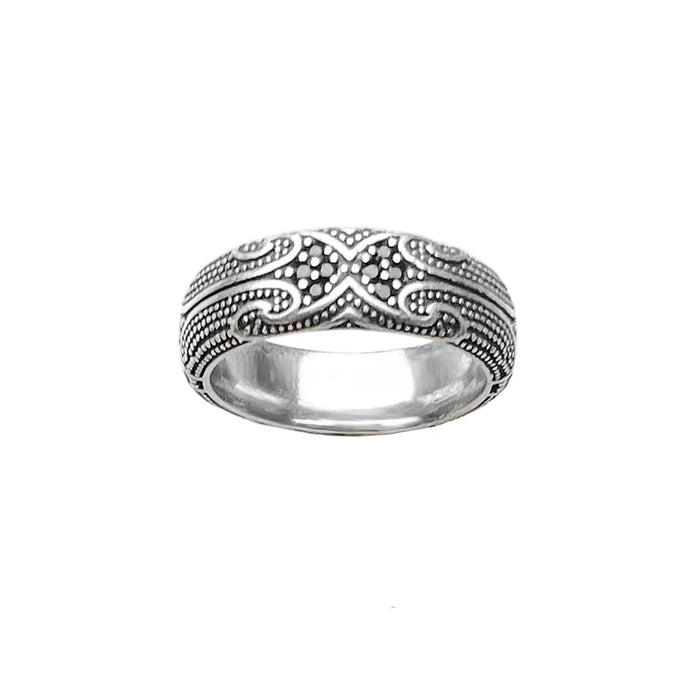 925 Sterling Silver Maori Tattoos Band Ring Ethno Fine Jewelry For Women & Men Autumn Cultural Ornament