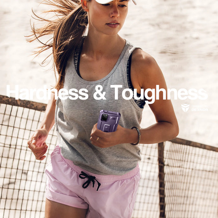 For Samsung Galaxy S20+ 5G 6.2 Inch With Built In Screen Protector Heavy Duty Protection Shockproof Kickstand Case