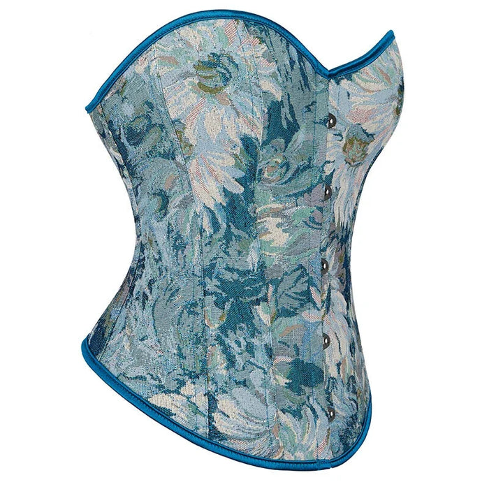 Floral Lace Overbust Corset Plus Size S-6Xl Boned Renaissance Top