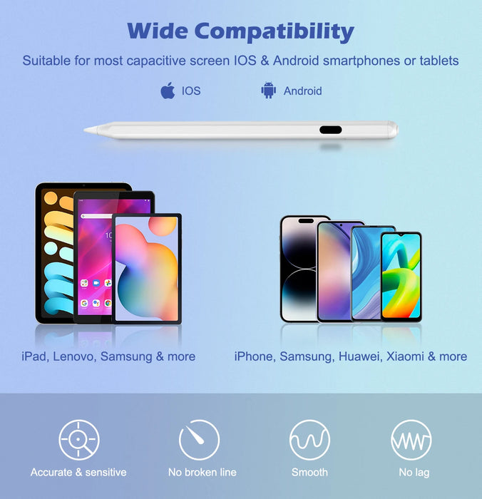 Stylus Pen For Ipad / Iphone / Samsung / Lenovo / Ios / Android Tablets And Smart Phone