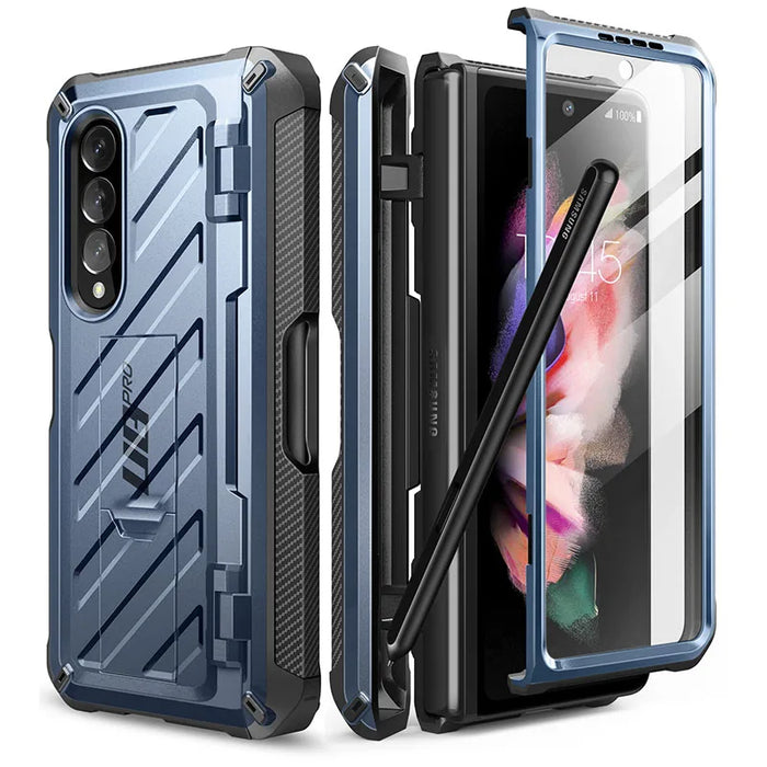 For Samsung Galaxy Z Fold 3 5G 2021 Ub Pro Full-Body Dual Layer Rugged Case With Built-In Screen Protector