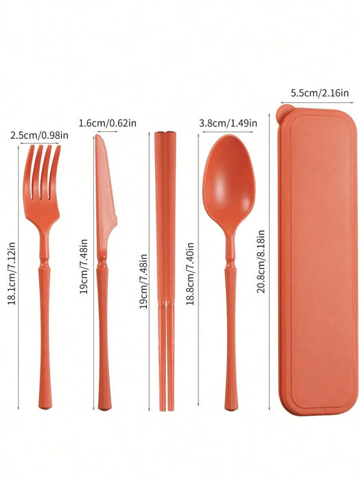 Reusable Plastic Tableware Set For Picnics Camping And Students