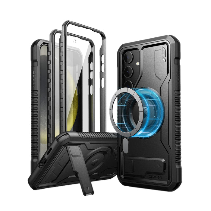 For Samsung Galaxy S24 Holder Magsafe Shockproof Rugged Bumper Case Protective With Built In Screen Protector
