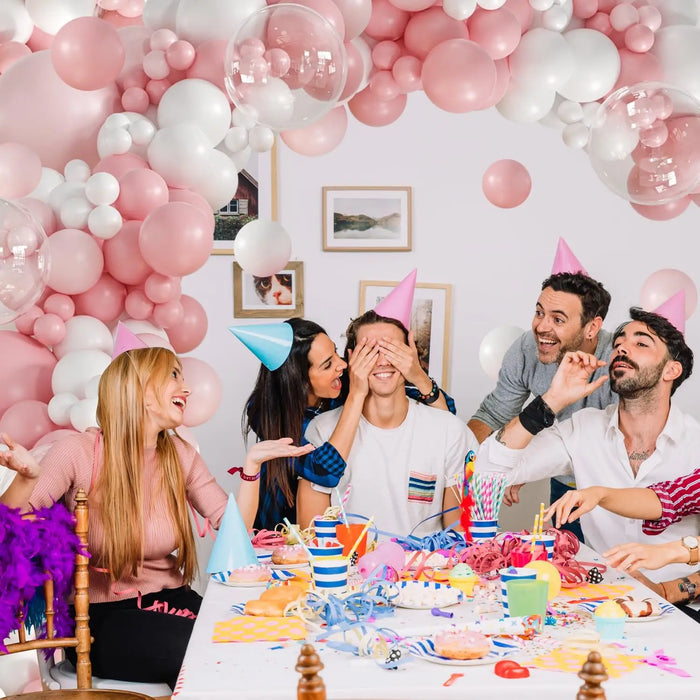 Pink And Blue Balloon Arch Garland Set Birthday Gift Wedding Anniversary Bridal Party Decoration Room Decoration