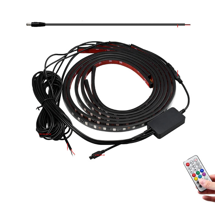 12V Rgb Car Underglow Light Strip App Control