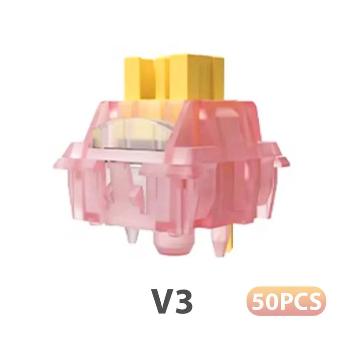 Hot Swap Mechanical Keyboard V2 Lubed Honey Peach V3 Switches