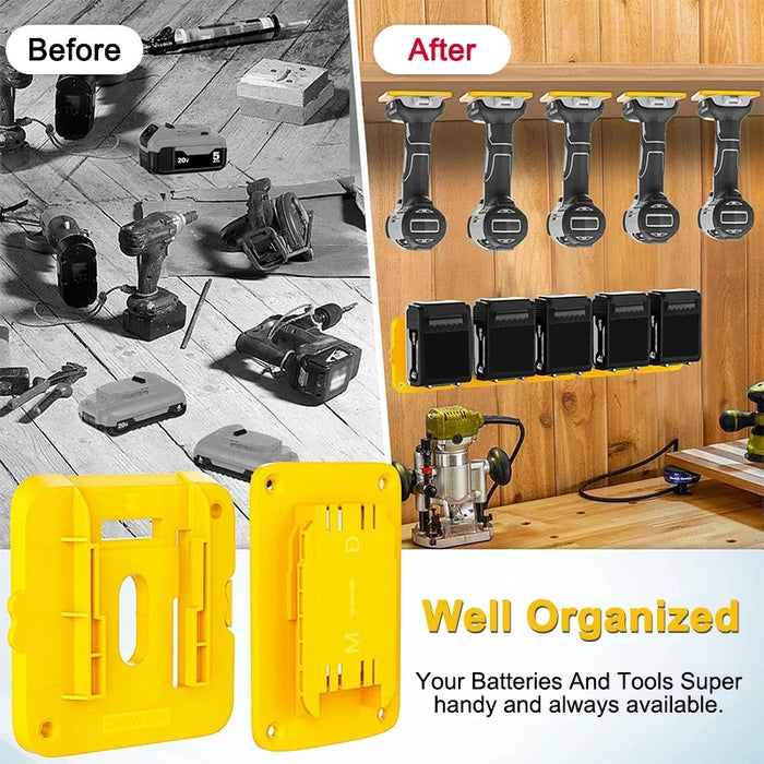 14.4V 18V Battery Storage Rack For Dewalt Tools