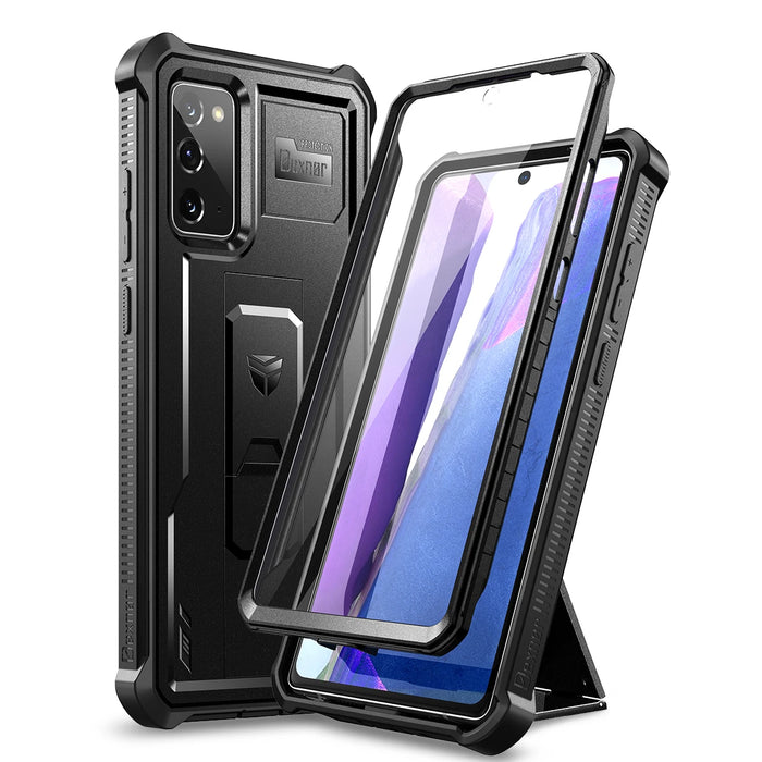For Samsung Galaxy Note 20 Full Body Heavy Duty Military Grade Protection Shockproof Case Bracket With Built In Screen Protector
