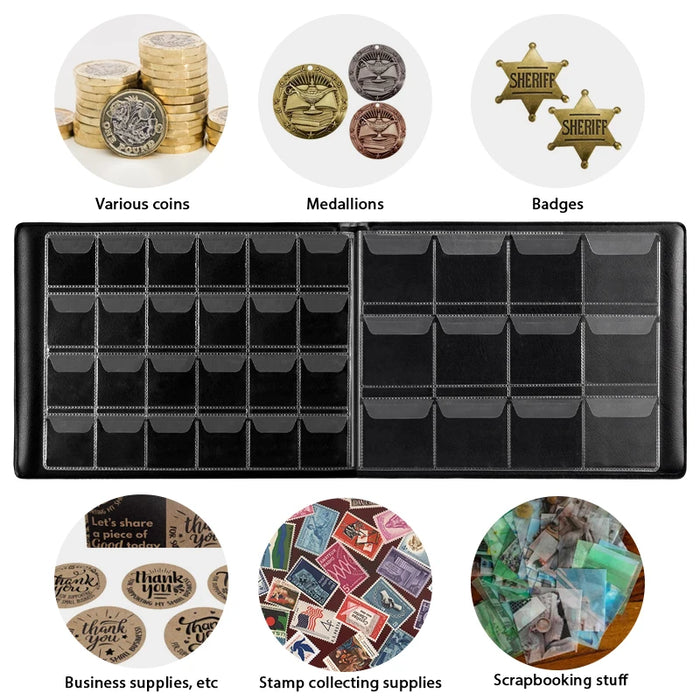 Coin Collection Book For 300 Pockets Storage Box For 20/25/27 Coins Organizer Case For Collectors